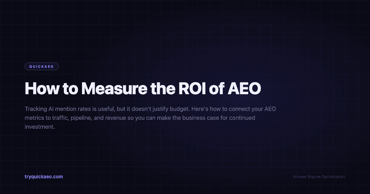 How to Measure the ROI of AEO