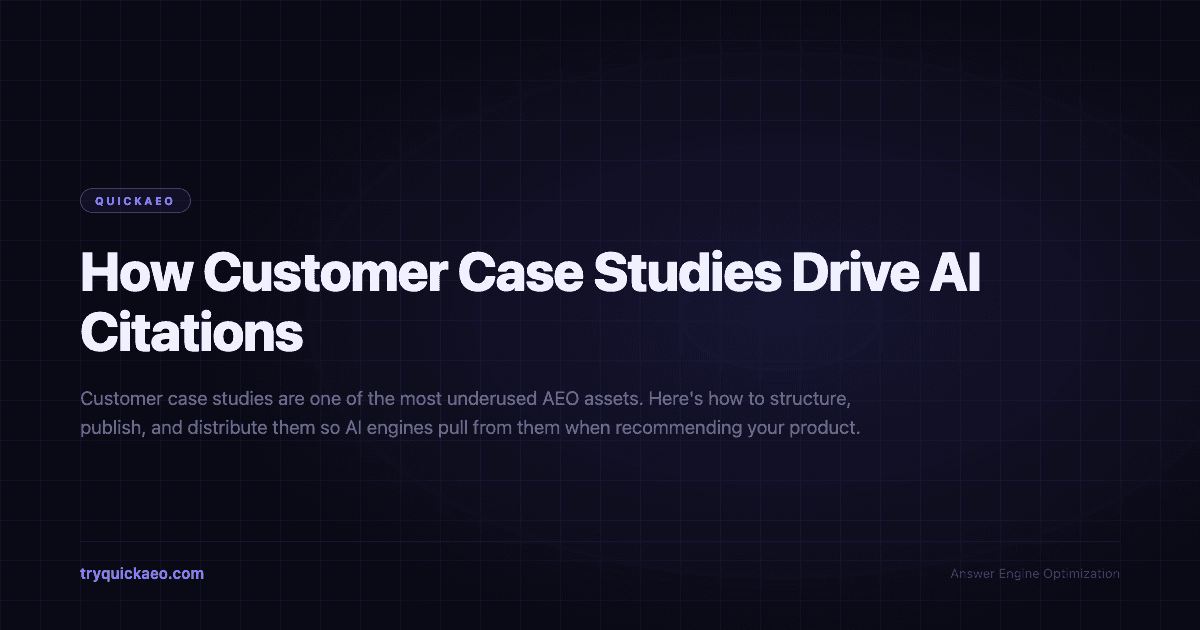 How Customer Case Studies Drive AI Citations