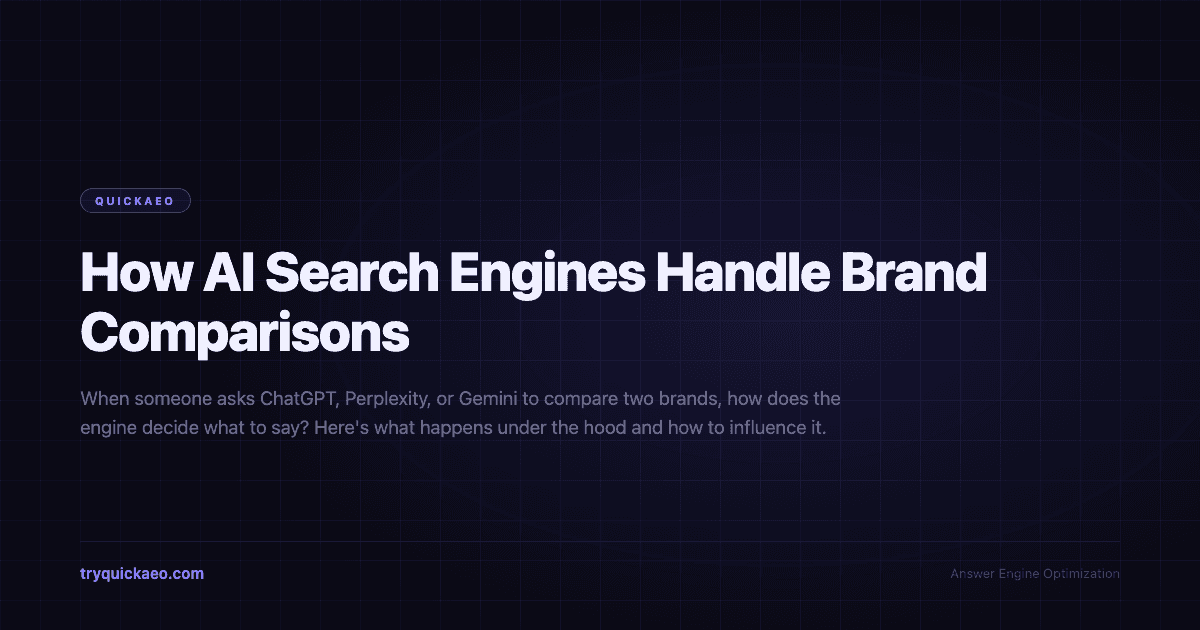 How AI Search Engines Handle Brand Comparisons