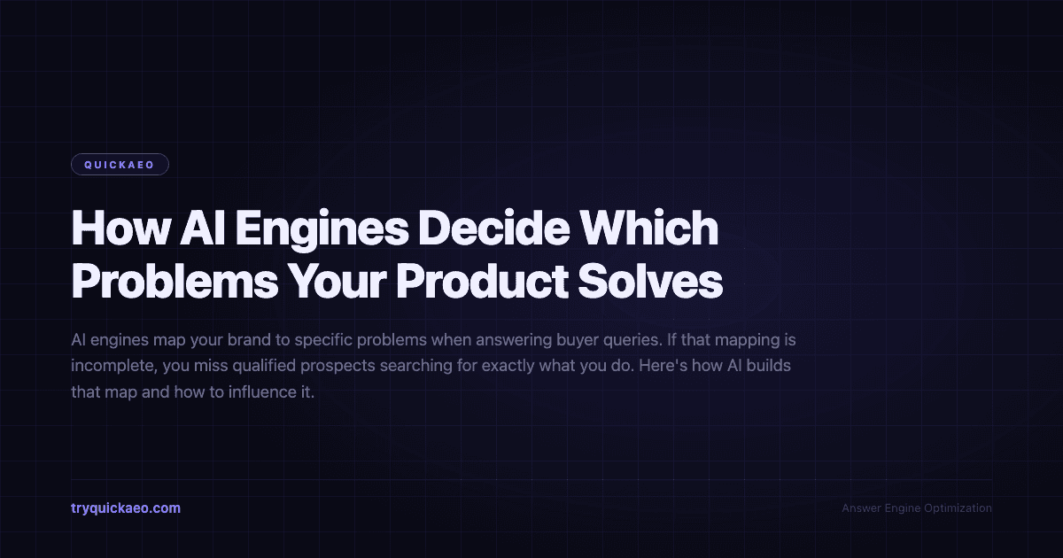 How AI Engines Decide Which Problems Your Product Solves