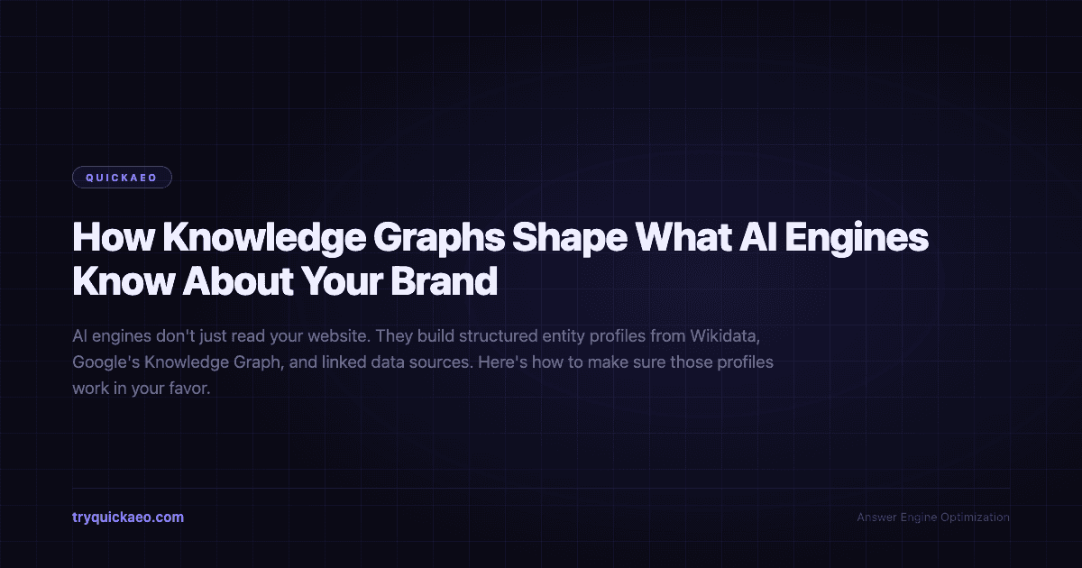 How Knowledge Graphs Shape What AI Engines Know About Your Brand