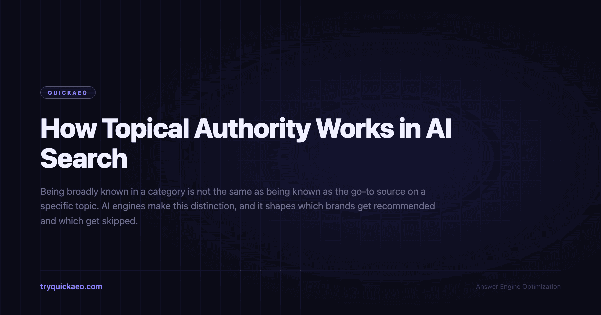 How Topical Authority Works in AI Search